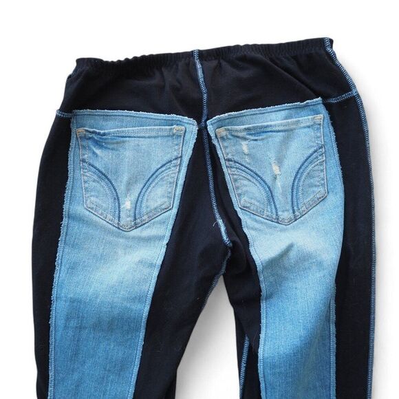 Styles Ever After Unique Handcrafted Patchwork Jeans "Boho" Women's XXS 0-4 - Picture 9 of 11